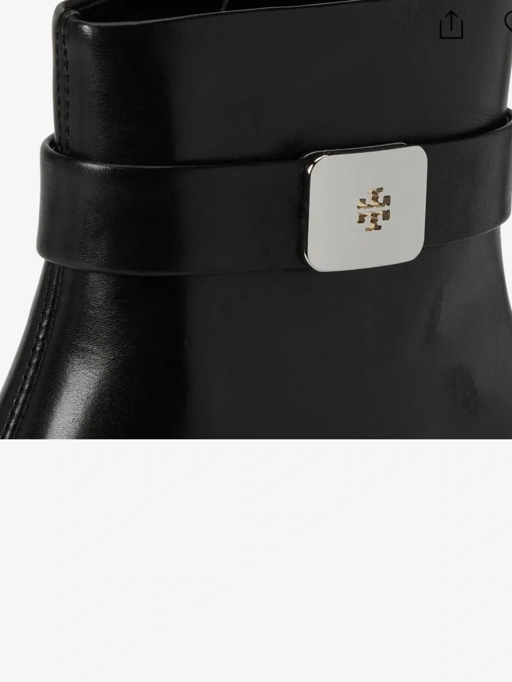 Tory Burch Georgia Ankle Boot 55mm in black Women's with Logo Plaque size 6 $500